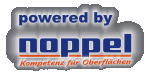 Schriftzug powered by Noppel